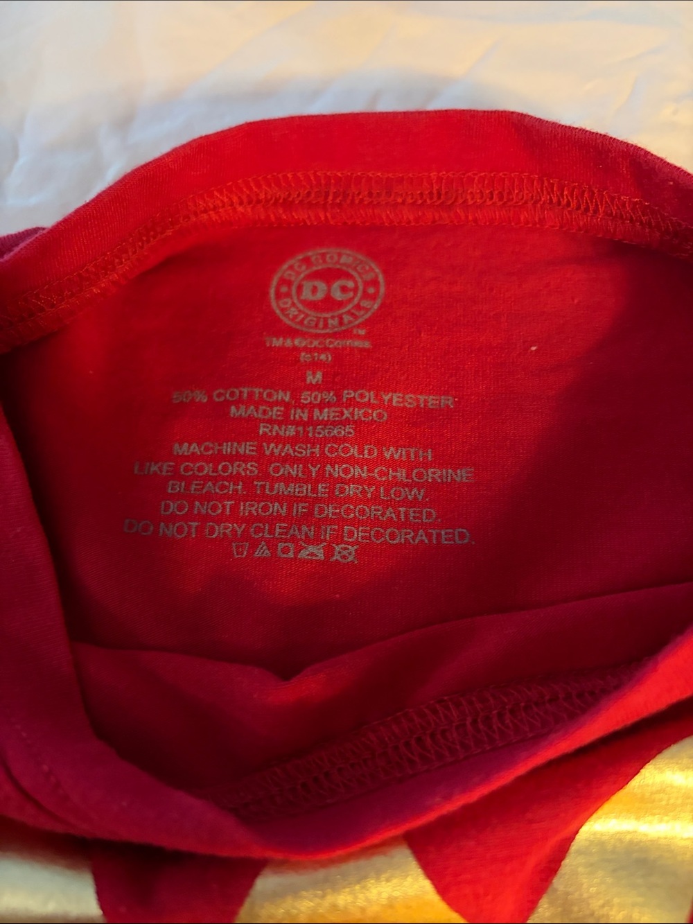 DC Comics Wonder Woman Red Tee with Gold Emblem - Picture 2 of 3